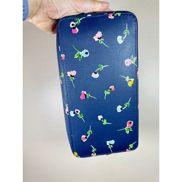 Kate Spade Purse Tote Kaci Wildflower Ditsy Small Tote, Blue Multi Preppy - Picture 6 of 14